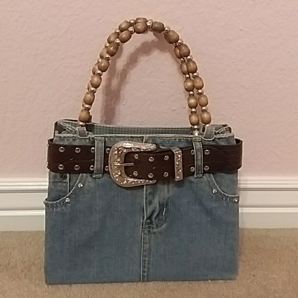 NWOT Western Denim purse